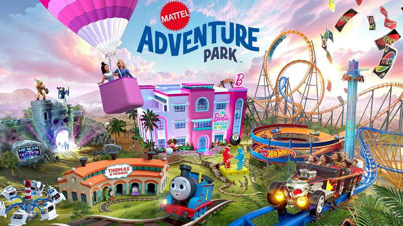 Mattel Adventure Park to open in Kansas in 2026 with Barbie Beach House, Hot Wheels roller coasters