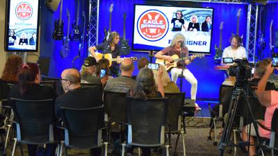 Foreigner stops by the 107.3 The Eagle studios in Tampa Bay