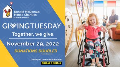 For Giving Tuesday Find Out How You Can Help Ronald McDonald House Charities Of Central Florida