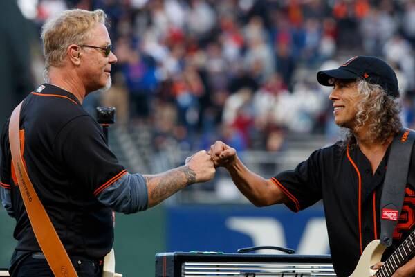 Watch Kirk And James’ National Anthem Rock SF Giants Fans At 8th Annual Metallica Night