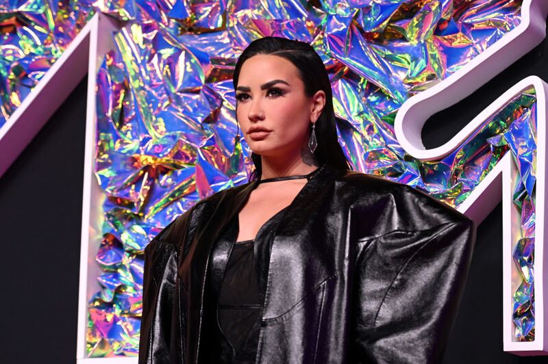 NEWARK, NEW JERSEY - SEPTEMBER 12: Demi Lovato attends the 2023 MTV Video Music Awards at Prudential Center on September 12, 2023 in Newark, New Jersey. (Photo by Noam Galai/Getty Images for MTV)
