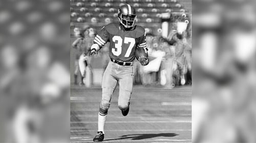 Hall of Fame defensive back Jimmy Johnson of the San Francisco 49ers. (Photo by Dennis Desprois/Getty Images)