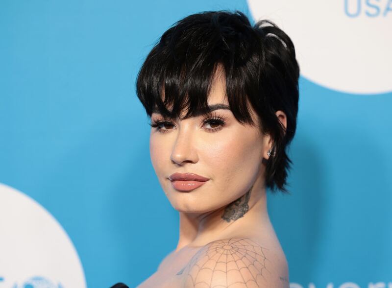 NEW YORK, NEW YORK - NOVEMBER 29:  Demi Lovato attends the 2022 UNICEF Gala at The Glasshouse on November 29, 2022 in New York City.  (Photo by Dimitrios Kambouris/Getty Images)
