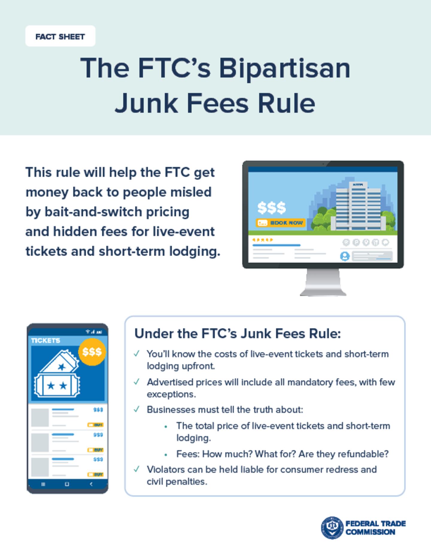 FTC Junk Fees Fact Sheet