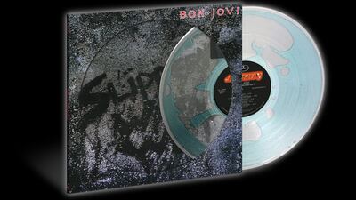 Bon Jovi re-releases the water filled Slippery When Wet vinyl.